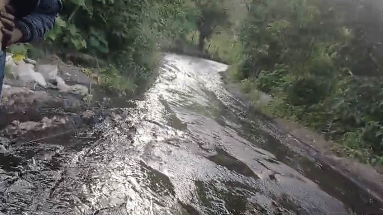 Derrame de crudo en la vereda El Limoncito