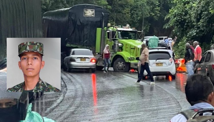 El soldado profesional Jairo Ortiz Díaz, falleció durante un enfrentamiento en la vía Ocaña-Cesar.