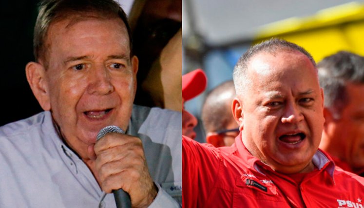 Edmundo González y Diosdado Cabello