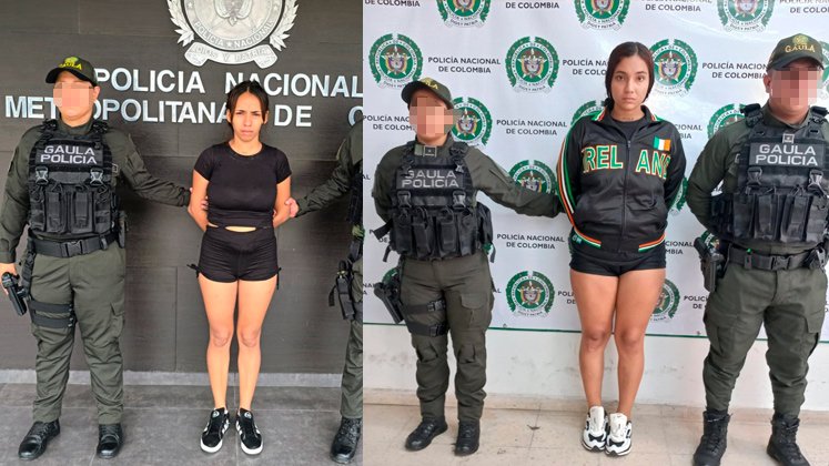 ‘La Gata’ y ‘La Negra’ fueron pilladas cobrando extorsión en Cúcuta