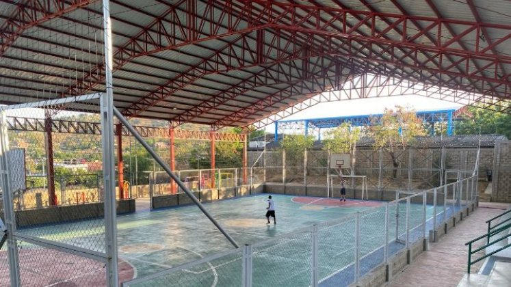 La construcción del polideportivo fue un proyecto a cargo de la Gobernación. / Foto: Nicolás Mojica.