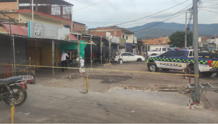La víctima fue baleada en la calle 7, del barrio La Parada de Villa del Rosario.