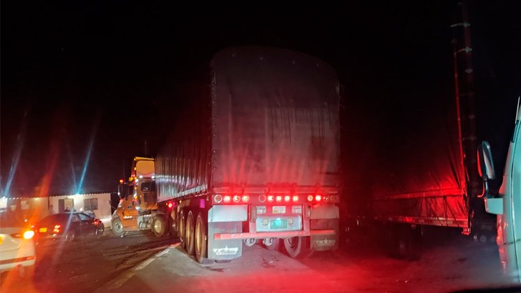 Mujer falleció en el sector La Laguna, en la vía Bucaramanga-Cúcuta, durante el paro camionero