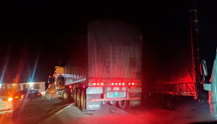 Mujer falleció en el sector La Laguna, en la vía Bucaramanga-Cúcuta, durante el paro camionero