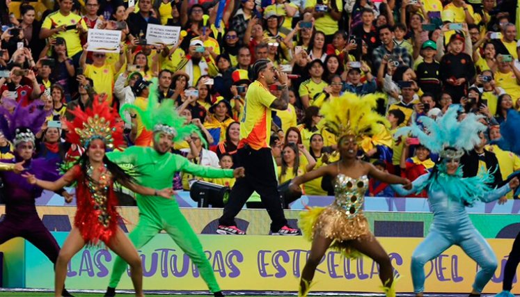 Ryan Castro se presentó en el partido Colombia vs Australia