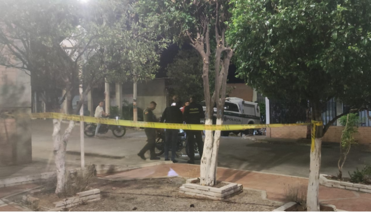  La Brinho arribó al lugar para la inspección de la escena.