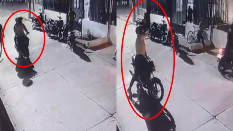 Dos hombres en motocicleta dispararon contra la fachada de una casa y una mujer resultó herida. Todo quedó grabado en varios videos.