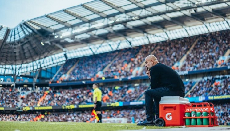 Josep Guardiola, técnico del Manchester City