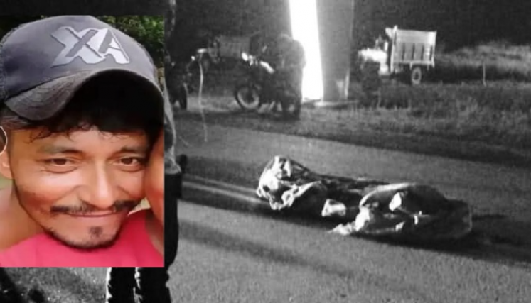 Luis Bornejo falleció tras ser arrollado por una volqueta en la vía Cúcuta-El Zulia.
