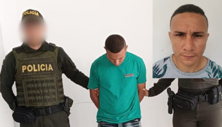 Jefferson Andrés Bahamón fue capturado por las autoridades en El Carmen, en Puerto Santander.