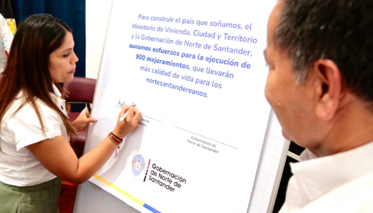 Alianza intergubernamental permitirá reparación de 900 viviendas en el departamento.