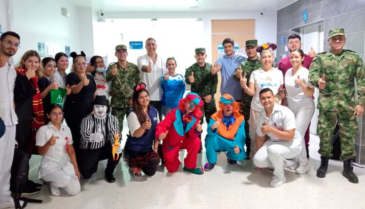 Clínica Duarte y Ejército Nacional: celebración de Halloween