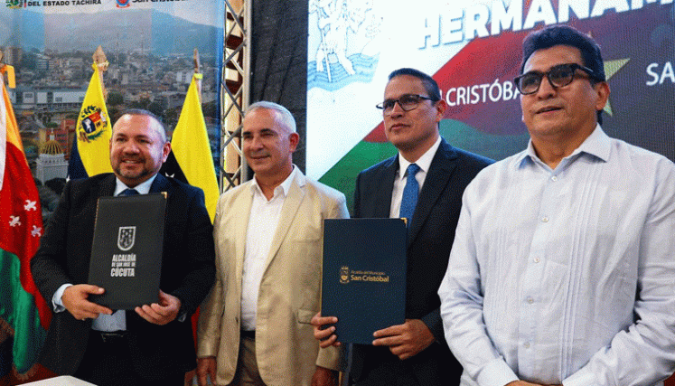 Firma de Acuerdo entre Cúcuta y San Cristobal
