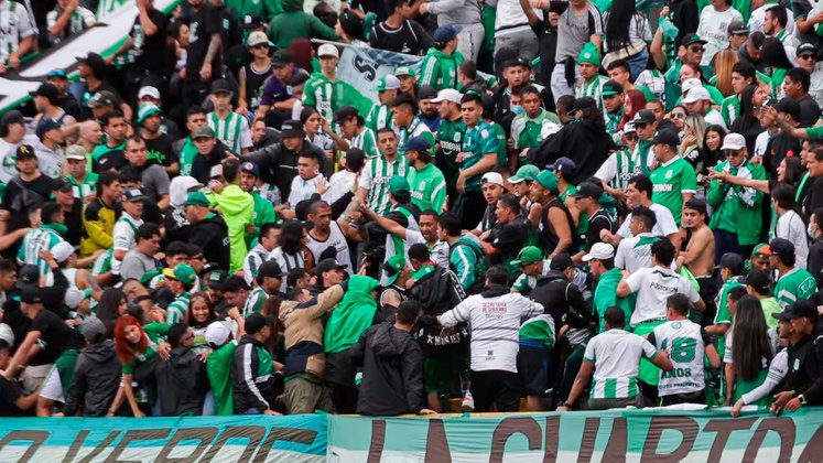 Hinchas Nacional. Foto Colprensa