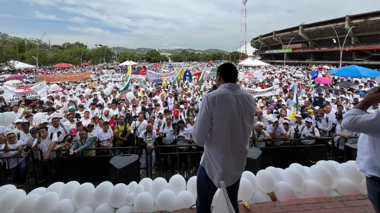 Miles de personas se unieron a la gran movilización, demostrando que la seguridad ciudadana se ha convertido en una de sus principales preocupaciones. / Foto: Cortesía de la Alcaldía de Cúcuta