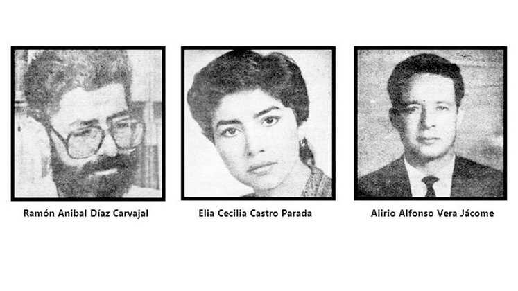 Ramón Aníbal, Cecilia Castro y Alirio Vera. Foto archivo