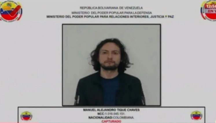 El colombiano Manuel Alejandro Tiques Chaves se encuentra detenido en Venezuela. / Foto: Efecto Cocuyo
