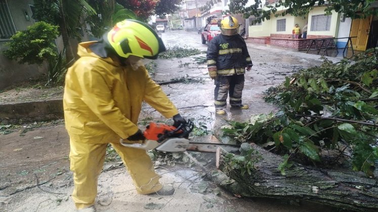 La ola invernal generó emergencias en el municipio de Ocaña. Socorristas entregan recomendaciones./ Foto: Cortesía