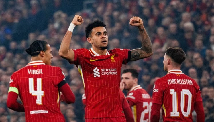 Luis Díaz vive jun excelente momento con los ´Reds'.