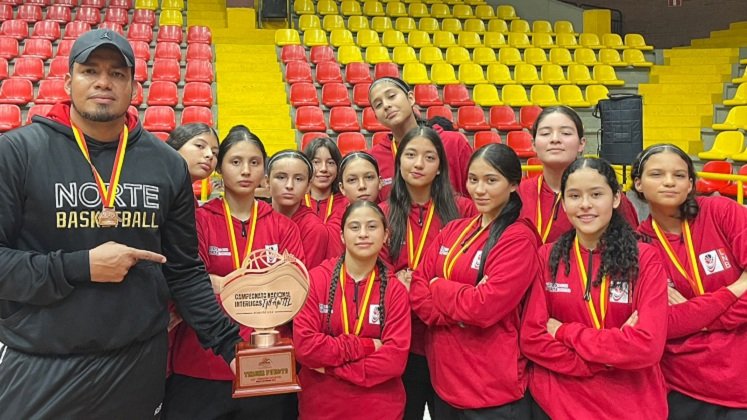 Selección infantil Norte de baloncesto.