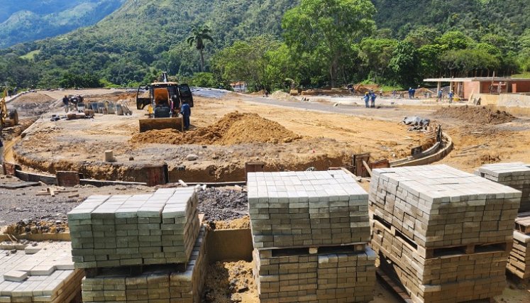 Así van las obras del escenario deportivo.