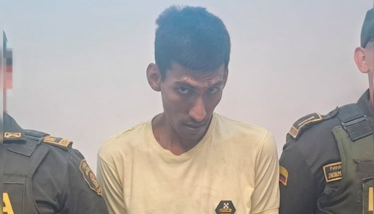 Jonathan Andrés Carrascal fue capturado por el delito de hurto en el barrio Comuneros. 