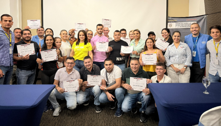 Firmantes de paz se capacitaron en temas empresariales.