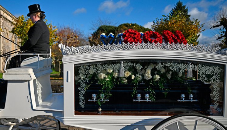 Funeral de Liam Payne. Foto tomada de redes sociales