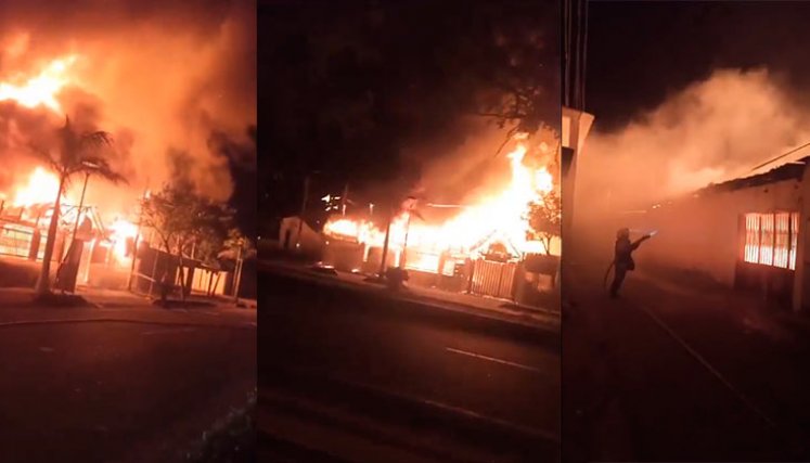 Incendio en Los Patios 