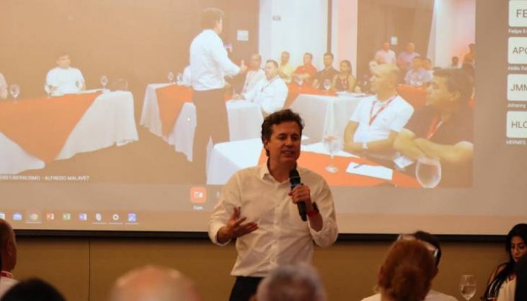 El director del Nuevo Liberalismo, Juan Manuel Galán, estuvo en Cúcuta./Foto Sebastián Segura-cortesía