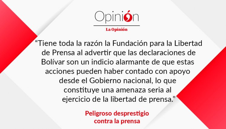 Peligroso desprestigio contra la prensa