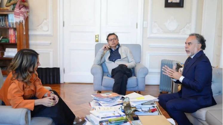 Gustavo Petro y Armando Benedetti se reunieron en la Casa de Nariño./Foto cortesía