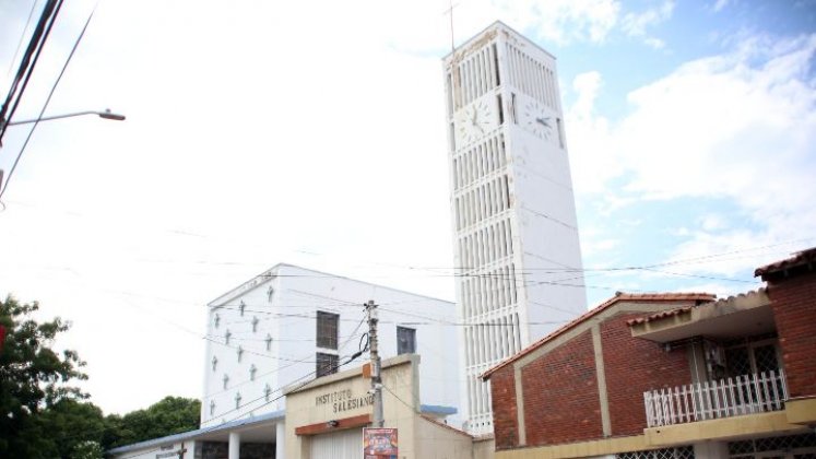 La iglesia María Auxiliadora fue construida por la comunidad salesiana y los residentes. / Foto: Carlos Ramírez.     