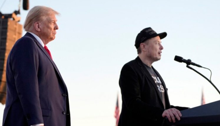 Trump and Elon Musk. Foto cortesía