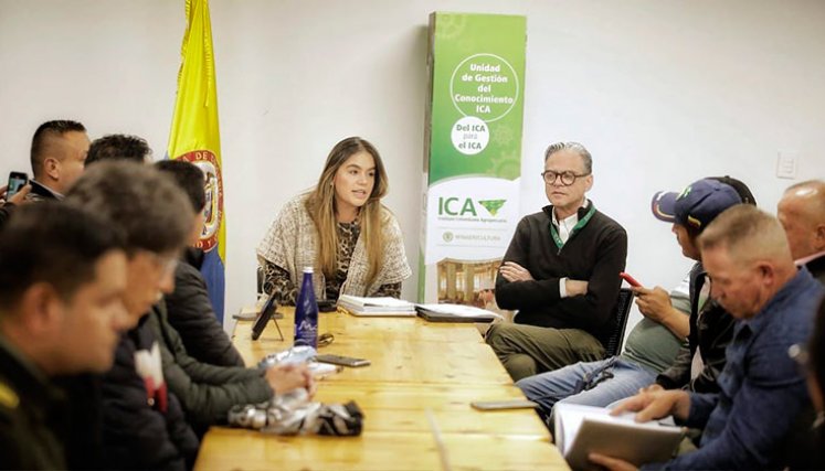 La gerente del ICA, Paula Cepeda Rodríguez, presidió la mesa técnica./ Foto Cortesía