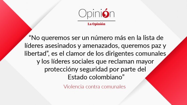 editorial violencia contra comunales