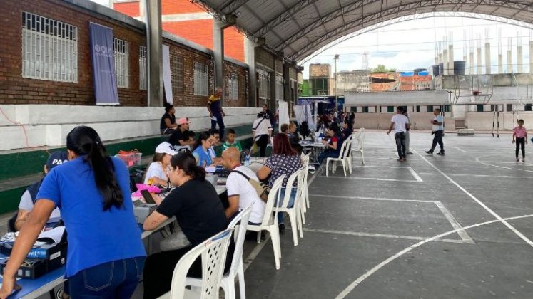 Durante tres días se desarrolló la brigada de atención para personas migrantes. / Foto: Nicolás Mojica.