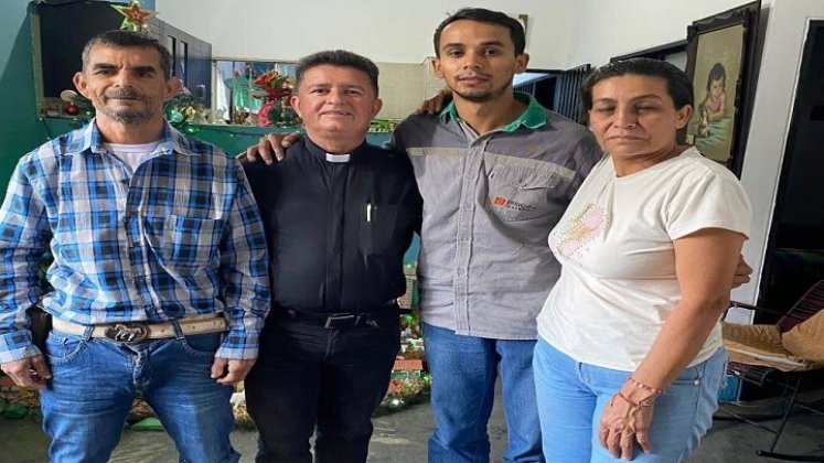 El joven Juan Camilo Trillos Herrera volvió a casa para celebrar la Navidad.