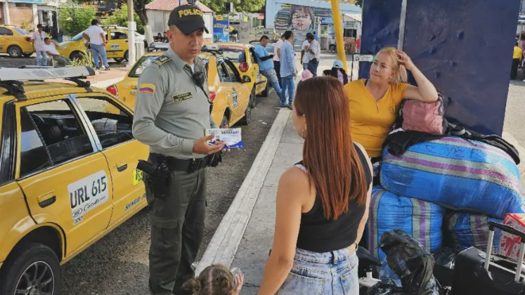 En la Central de Transporte de Cúcuta ya hay presencia de las autoridades policiales. 