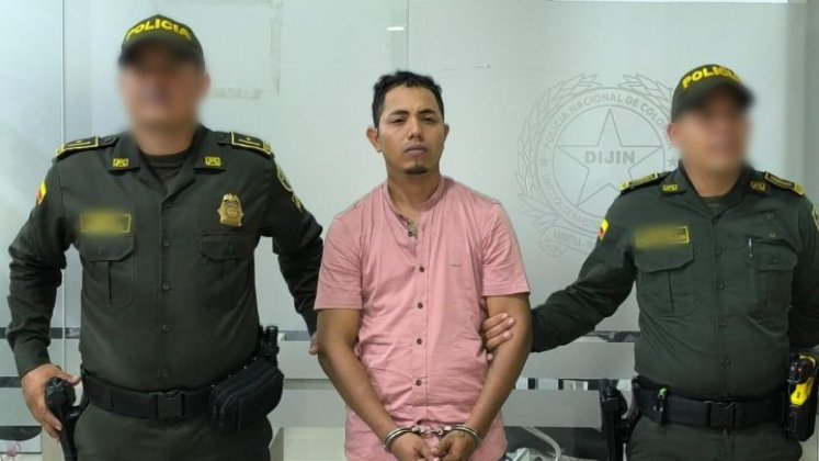 Andri Alejandro Tovar Díaz fue capturado por la Policía Metropolitana por los delitos de concierto para delinquir, homicidio y porte ilegal de armas de fuego. / Foto: Cortesía.