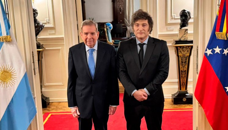 Edmundo González ya está en Argentina con Javier Milei. Foto cortesía