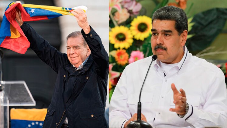 Nicolás Maduro y Edmundo Gonzalez