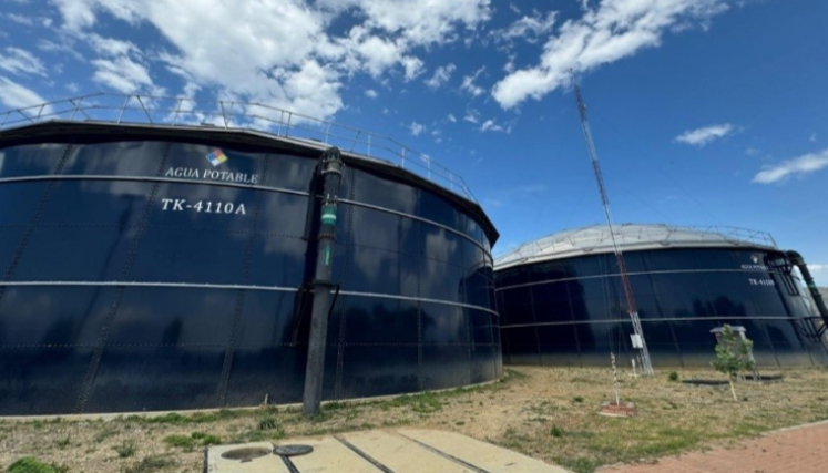 Los Patios y Villa del Rosario están provistos por tanques de almacenamiento como parte del sistema del Acueducto Metropolitano.
