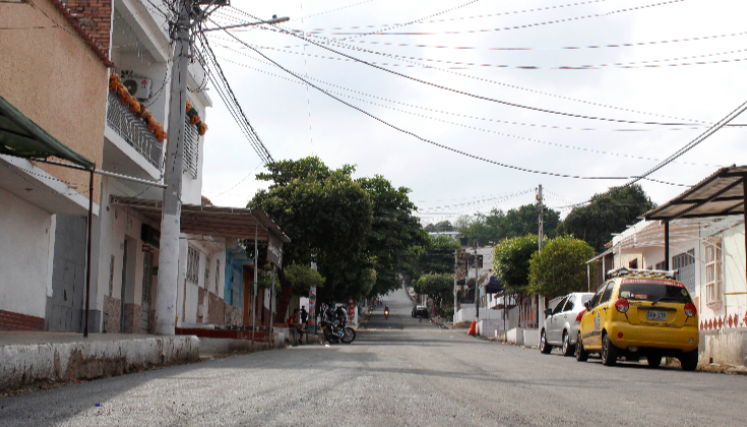 Así quedó una de las vías del barrio El Contento luego de su intervención.