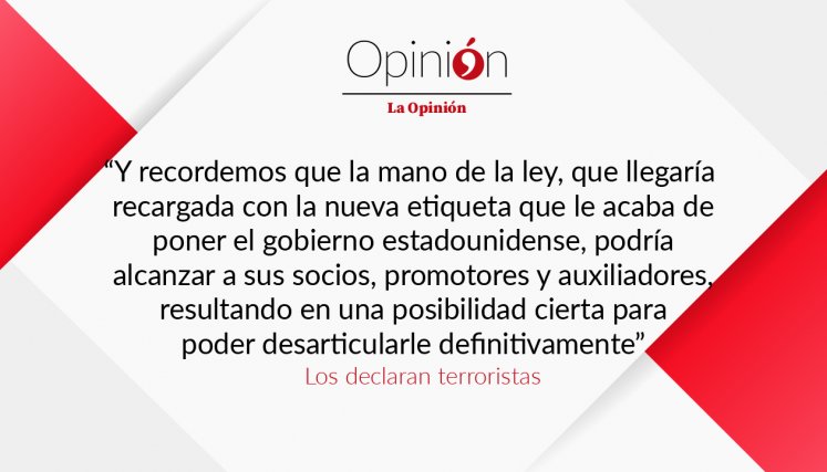 Los declaran terroristas