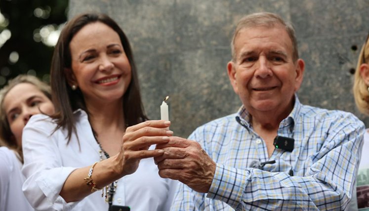 María Corina Machado y Edmundo González