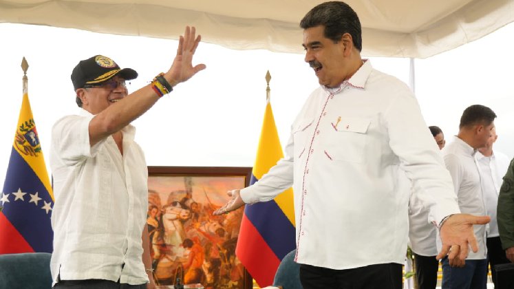 Gustavo Petro y Nicolás Maduro