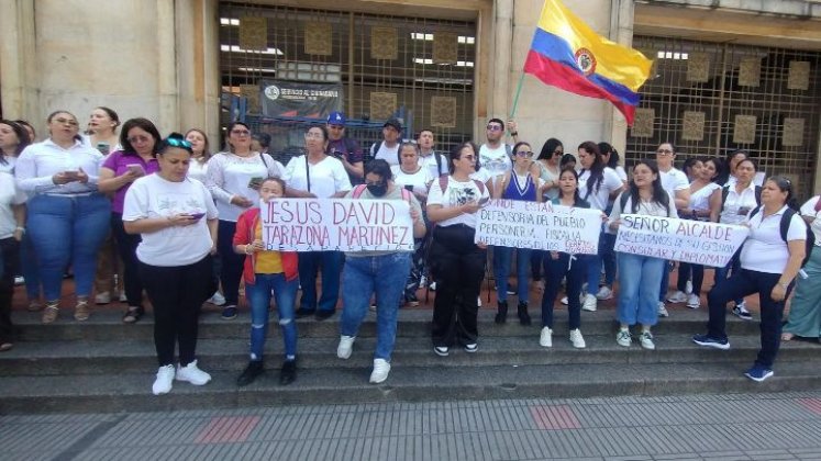 Protesta de familiares de jóvenes desaparecidos./Foto cortesía