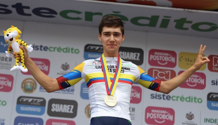 Samuel Flórez, ciclista antioqueño.