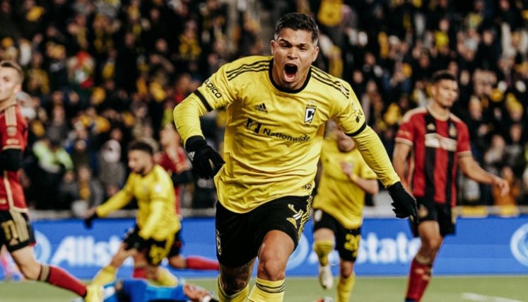 Juan Camilo Hernández, delantero del Columbus Crew SC. 